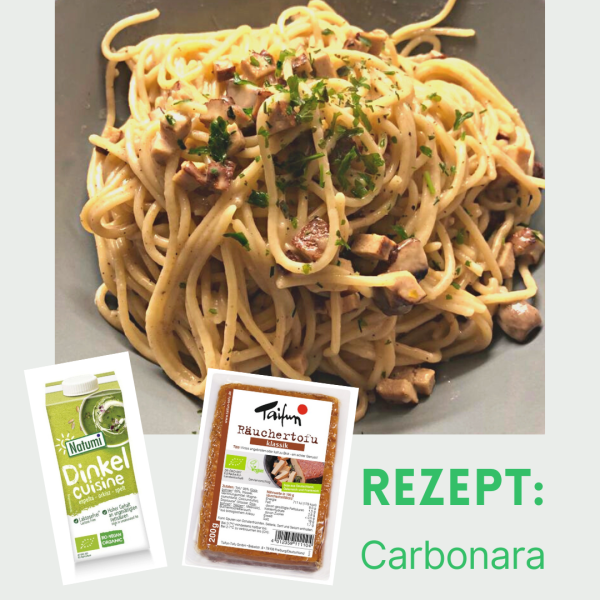 Vegane Carbonara mit Räuchertofu - 