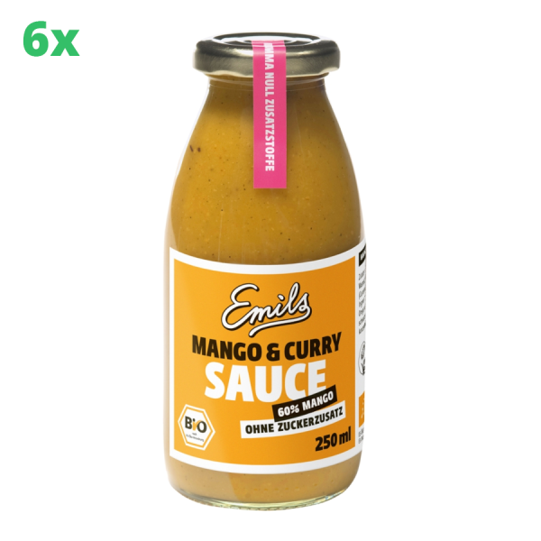 6x Emils Mango Curry Sauce 250 ml
