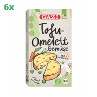 6x GAZi Vegan Bio Tofu-Omelett Gemüse 180 g