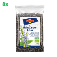 8x Morgenland Schwarze Chia-Samen 200 g