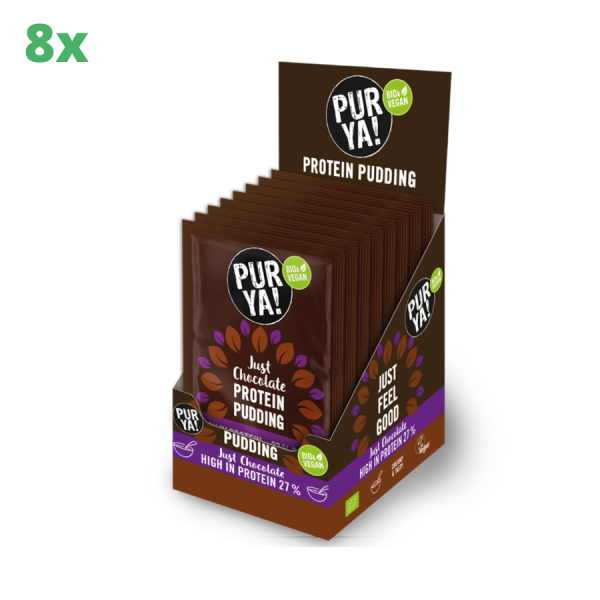 8x PurYa! Proteinpudding Just Chocolate 46 g