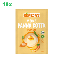 10x Biovegan Meine Panna Cotta, Mango 38 g