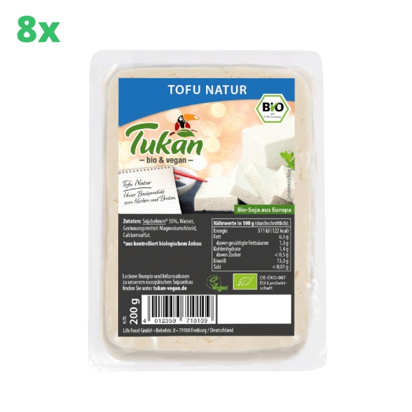 8x Tukan Tofu Natur 200 g